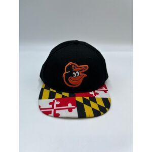 Y2K Baltimore Orioles Maryland Flag Snapback hat cap 90s Y2K